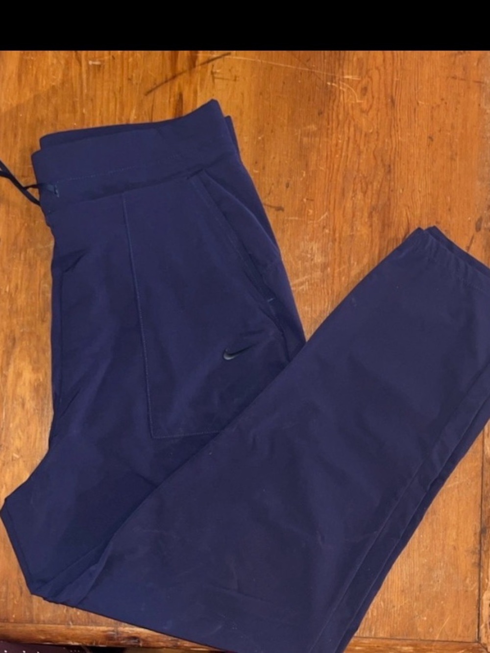 Women's NIKE Navy Blue ACTIVEWEAR Lycra blend Pants.